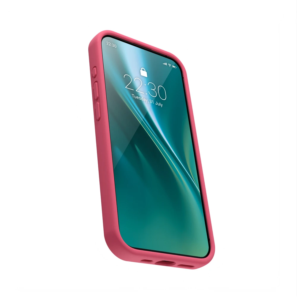 Etteri silikoninis dėklas Samsung Galaxy S22 Ultra aviečių spalvos