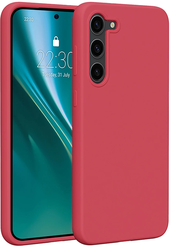 Etteri silikoninis dėklas Samsung Galaxy S23 Plus aviečių spalvos