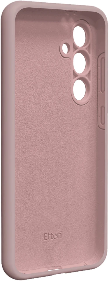 Etteri silikoninis dėklas Samsung Galaxy S24 FE šviesiai rožinis