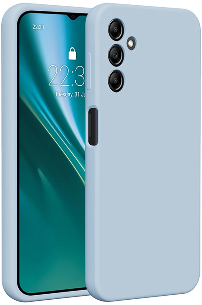 Etteri silikoninis dėklas Samsung Galaxy A14 šviesiai mėlynas