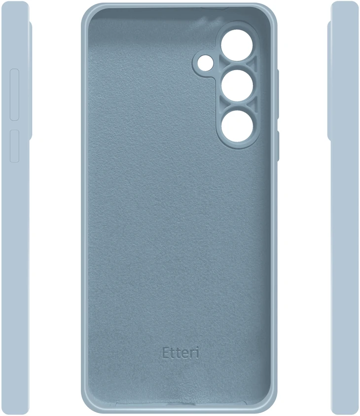 Etteri silikoninis dėklas Samsung Galaxy S24 FE šviesiai mėlynas