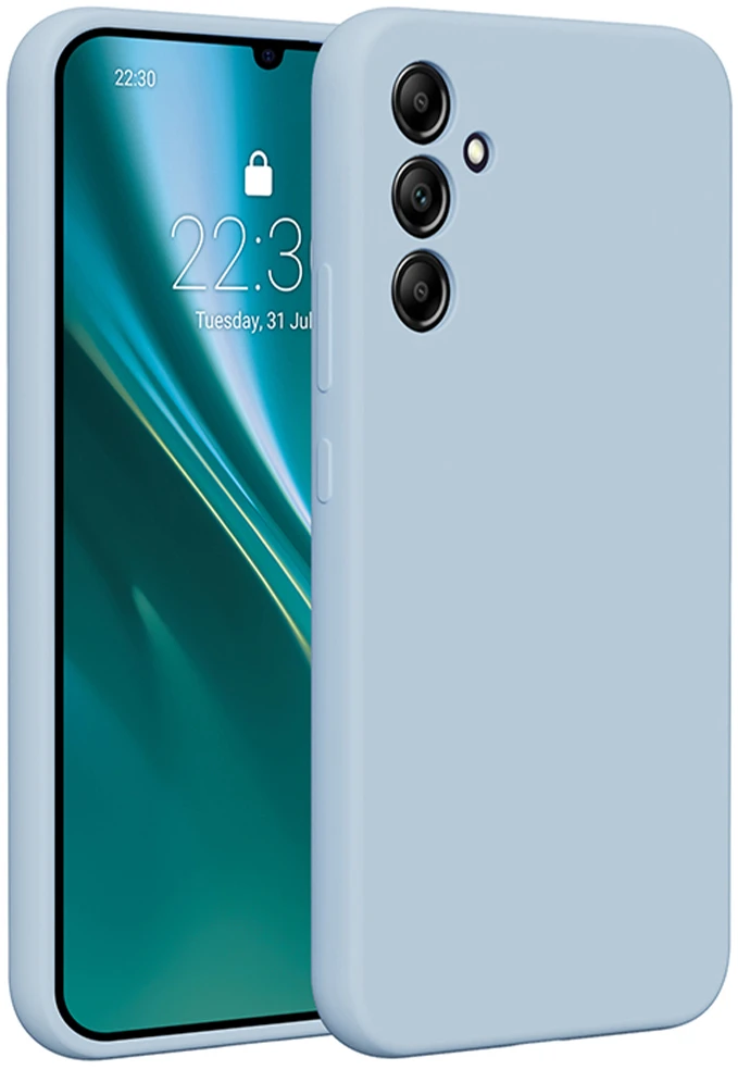 Etteri silikoninis dėklas Samsung Galaxy A34 5G šviesiai mėlynas