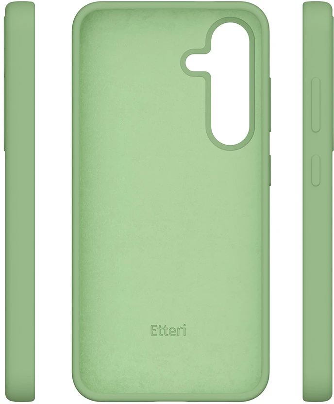 Etteri silikoninis dėklas Samsung Galaxy S25 Plus šviesiai žalias