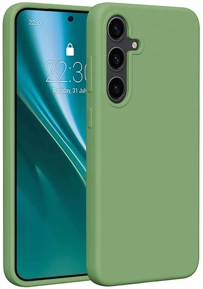 Etteri silikoninis dėklas Samsung Galaxy S24 Plus šviesiai žalias