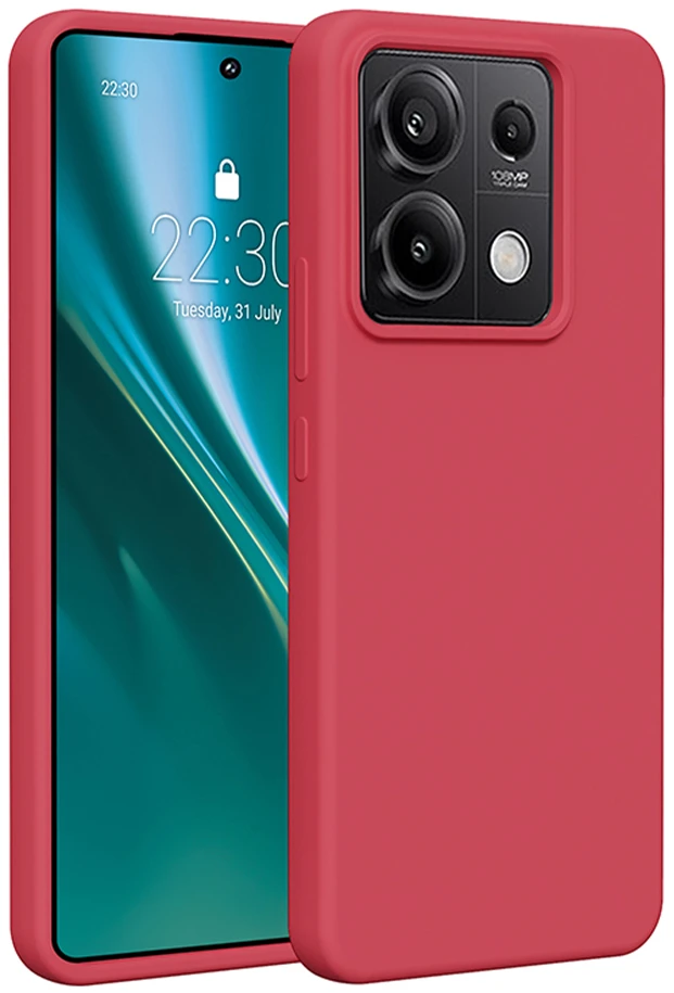 Etteri silikoninis dėklas Xiaomi Redmi Note 13 Pro 5G aviečių spalvos