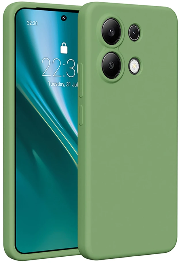Etteri silikoninis dėklas Xiaomi Redmi Note 13 4G šviesiai žalias