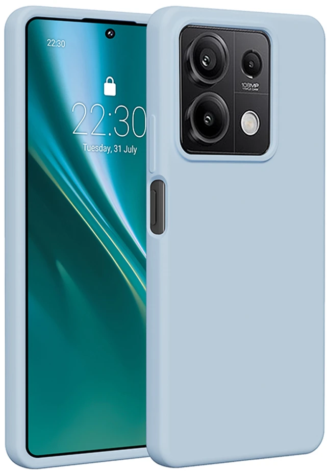 Etteri silikoninis dėklas Xiaomi Redmi Note 13 5G šviesiai mėlynas