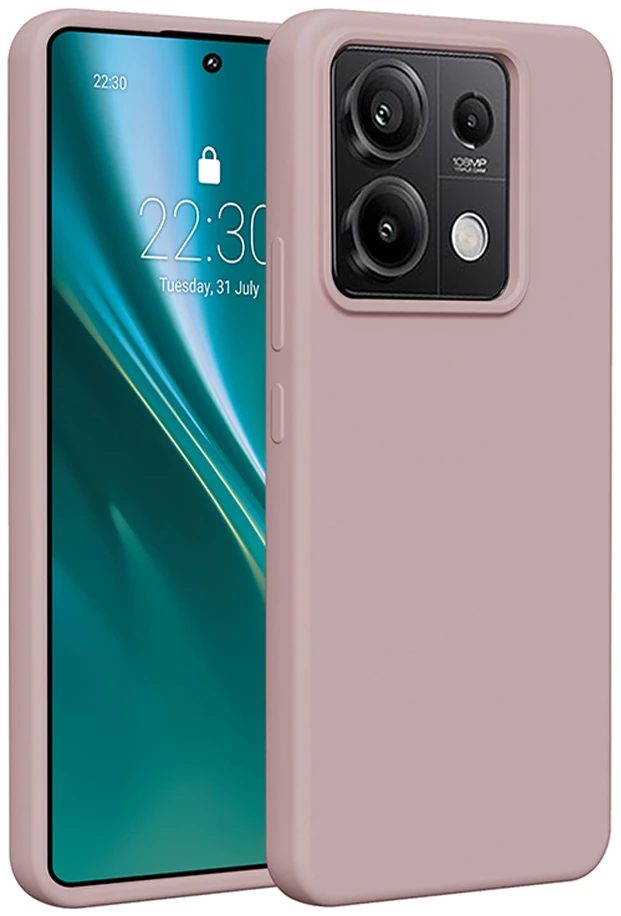 Etteri silikoninis dėklas, skirtas Xiaomi Redmi Note 13 Pro 5G, šviesiai rožinis