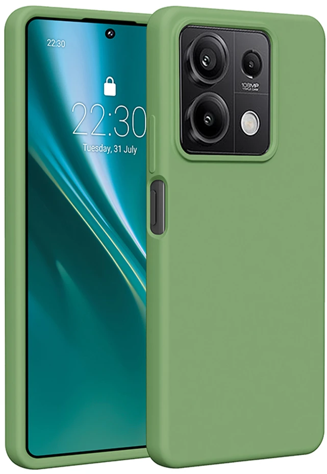 Etteri silikoninis dėklas Xiaomi Redmi Note 13 5G šviesiai žalias