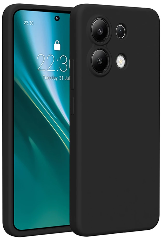 Etteri silikoninis dėklas, skirtas Xiaomi Redmi Note 13 4G, juodas