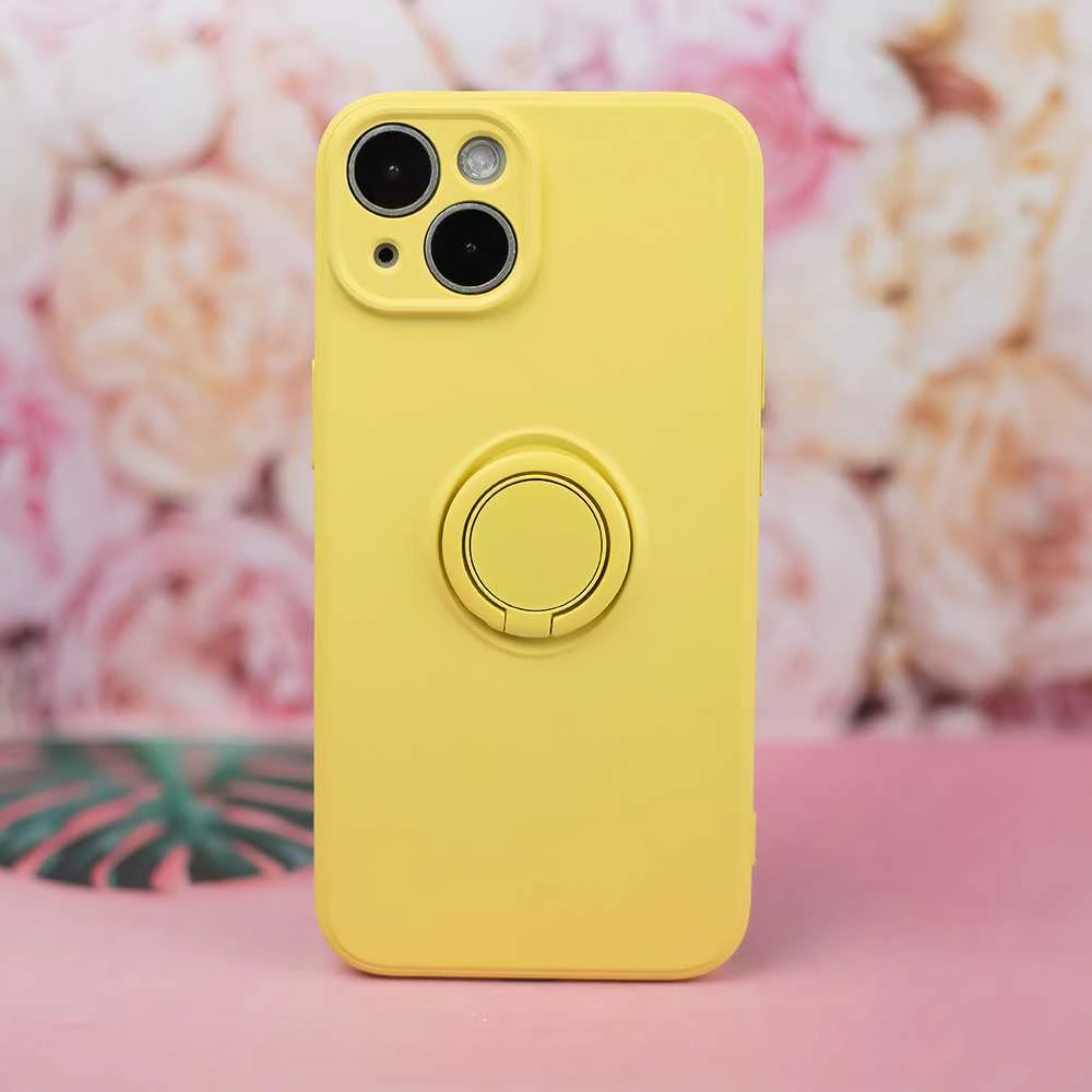 TelForceone Finger Grip Apple iPhone 11 dėklas telefonui geltonos spalvos