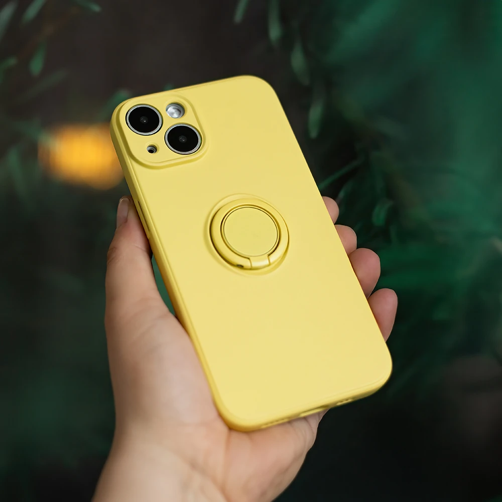 TFO „Finger Grip“ dėklas, skirtas Xiaomi Redmi Note 13 Pro 5G (global), geltonas