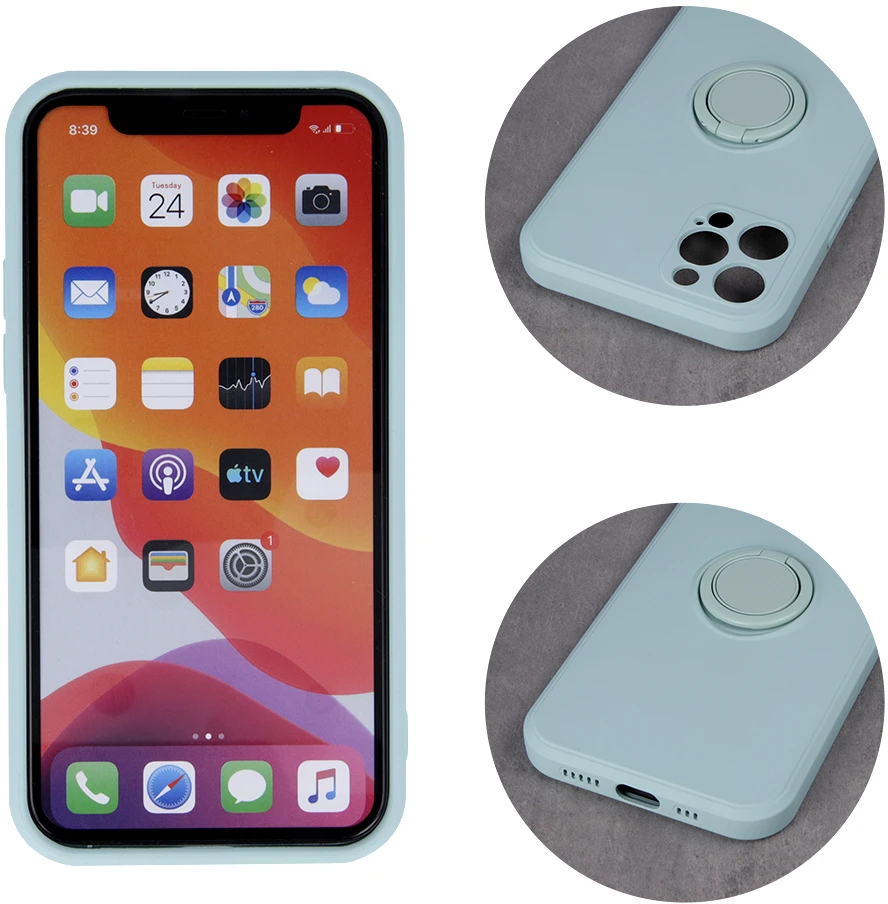 TFO „Finger Grip“ dėklas, skirtas Xiaomi Redmi Note 13 Pro 5G (global), šviesiai žalias