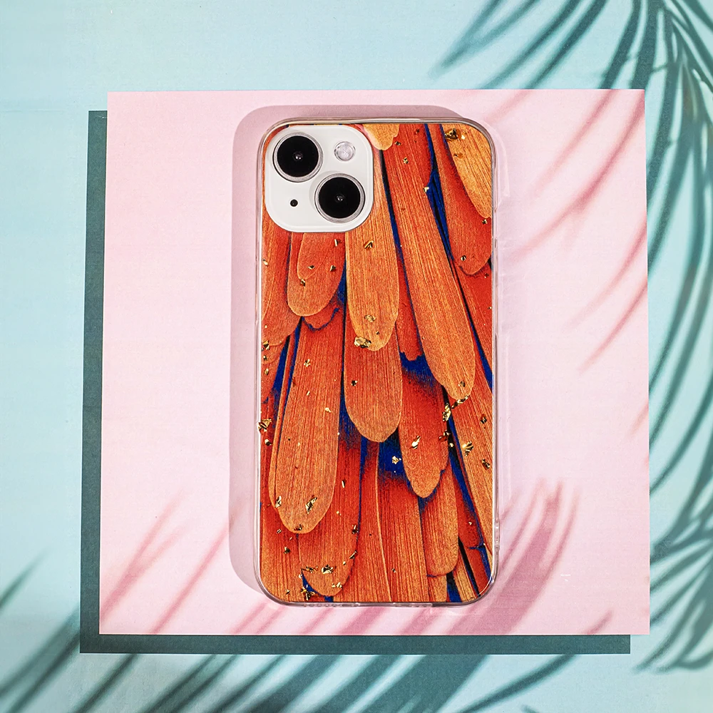 TFO Gold Glam dėklas Samsung Galaxy A14 4G / A14 5G oranžinis