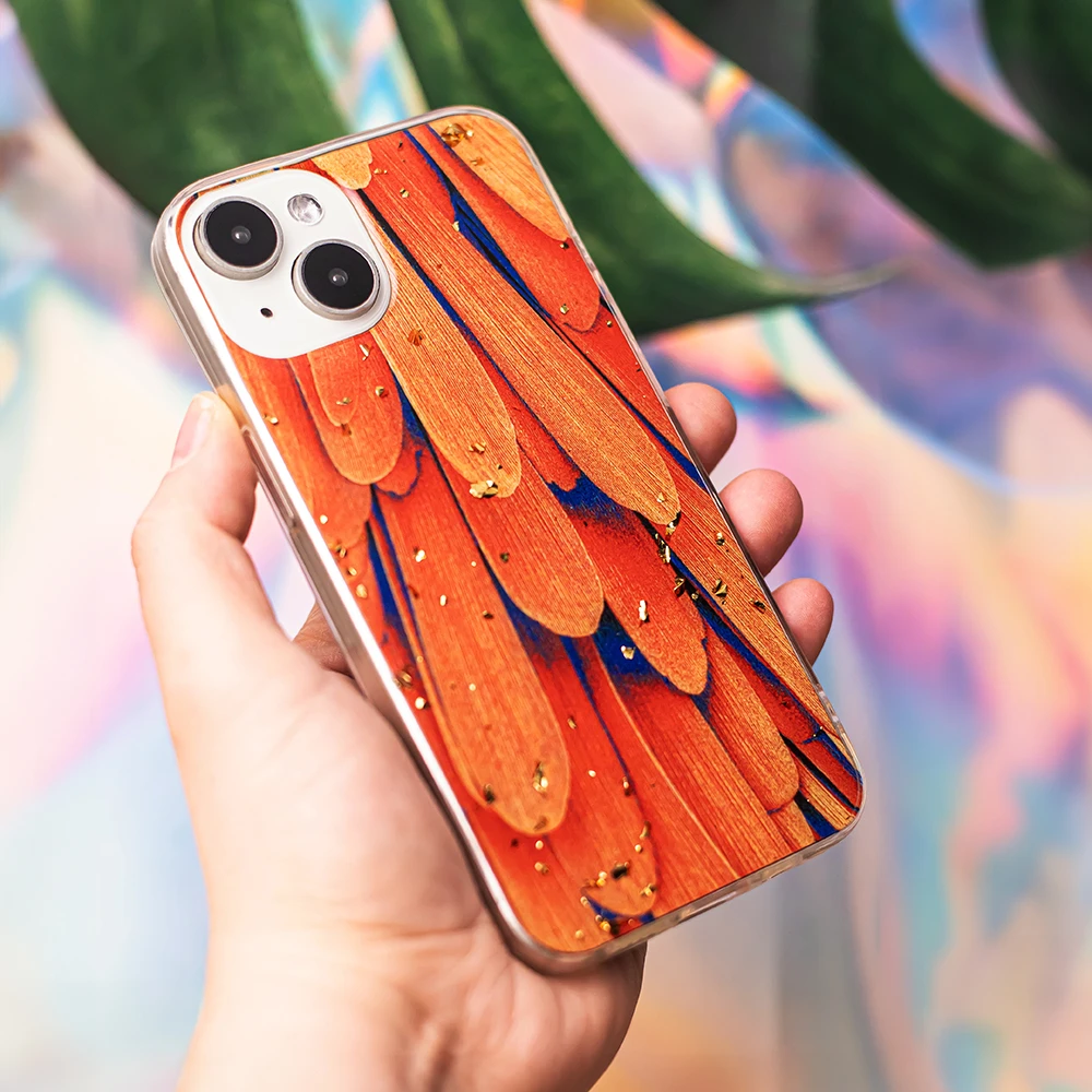 TFO „Gold Glam“ dėklas, skirtas „Samsung Galaxy A25 5G“ (global), oranžinis