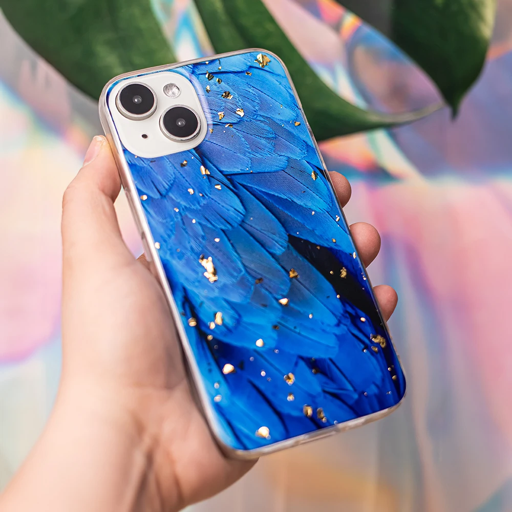 TFO „Gold Glam“ dėklas, skirtas Samsung Galaxy A25 5G (global), mėlynas