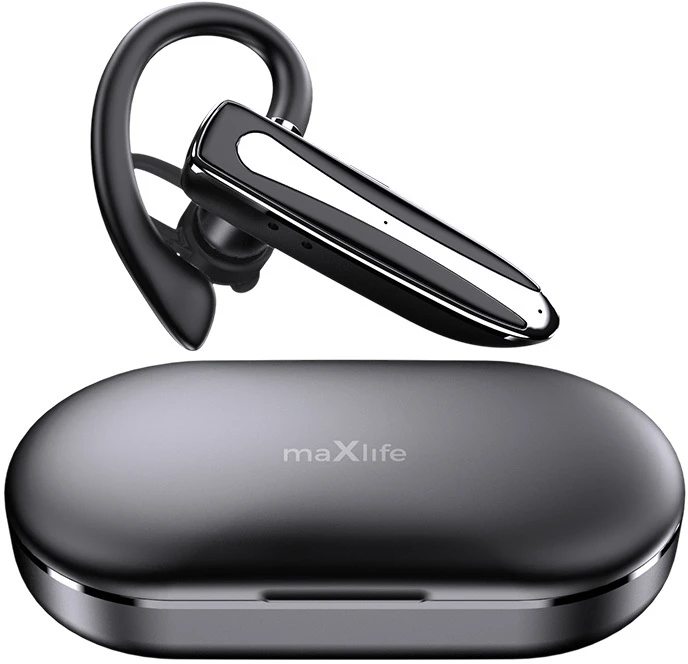 Maxlife belaidės ausinės MXBH-01 su įkrovimo dėklu, juodos
