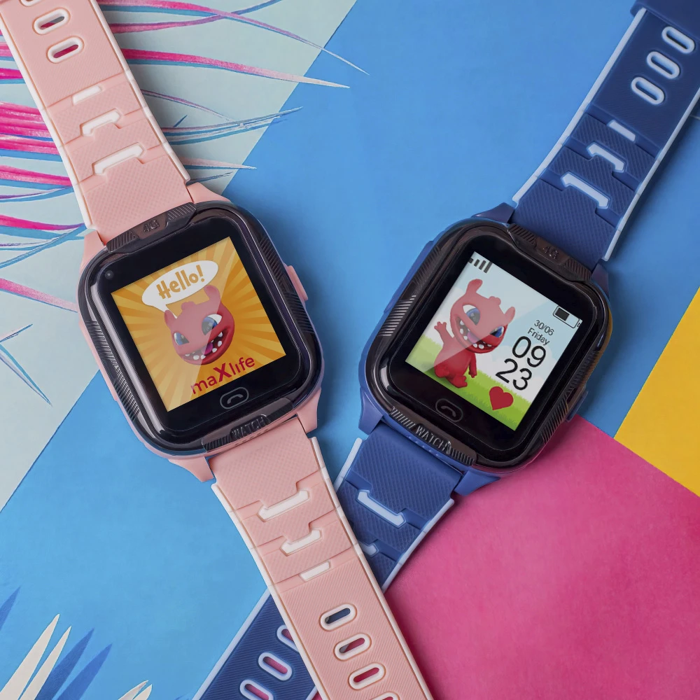 Išmanusis laikrodis Maxlife 4G GPS WiFi MXKW-350, Mėlynos spalvos