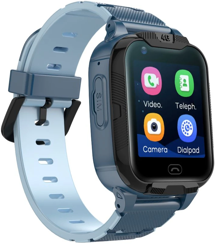 Išmanusis laikrodis Maxlife 4G GPS WiFi MXKW-350, Mėlynos spalvos