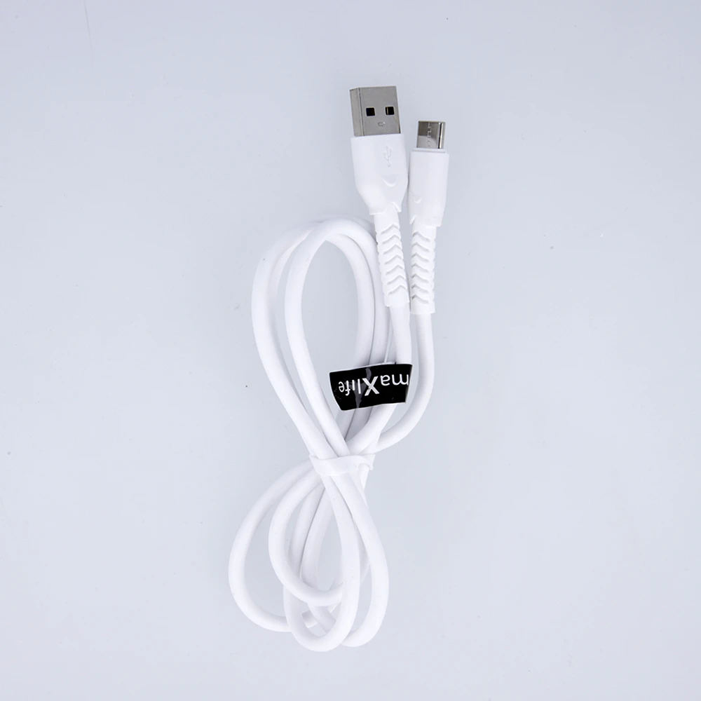 Maxlife MXUC-04 laidas USB – Lightning 1,0 m 3A baltas
