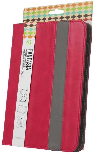 Greengo TFO Universalus dėklas Fantasia planšetiniam kompiuteriui 7-8” (I21,5 x P15 cm), amaranto spalvos