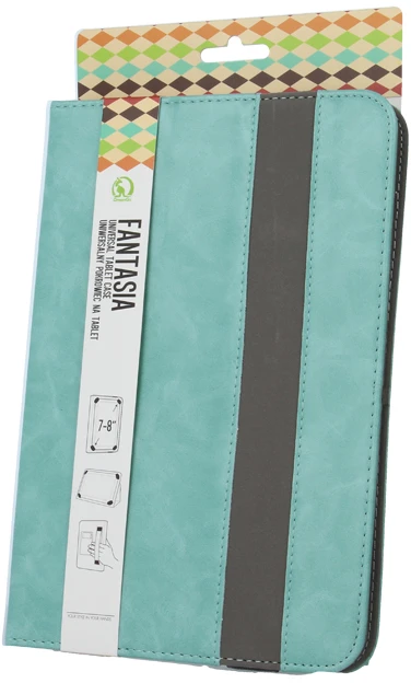 Greengo TFO Universalus dėklas Fantasia planšetiniam kompiuteriui 7-8” (I21,5 x P15 cm), mėtų spalvos