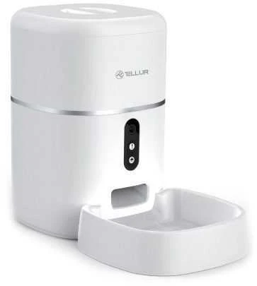 Tellur WiFi Smart Pet Feeder, UltraHD Camera, 4L, Baltas
