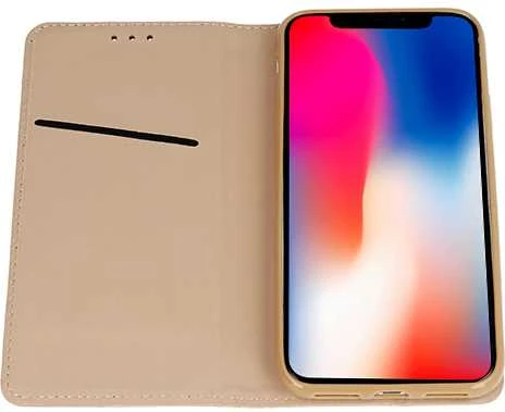 Toptel Telone Smart Book MAGNET dėklas skirtas Apple iPhone 11 Pro aukso spalvos