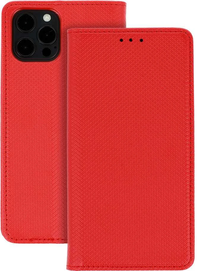 Fusion Accessories Telone Smart Book MAGNET dėklas skirtas Xiaomi Redmi 10A raudonos spalvos