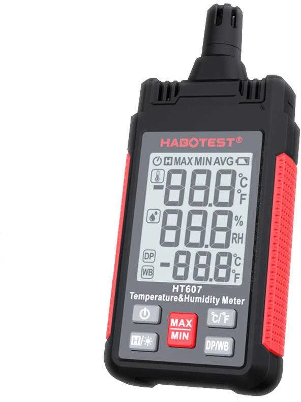 Temperatūros ir drėgmės matuoklis Habotest HT607