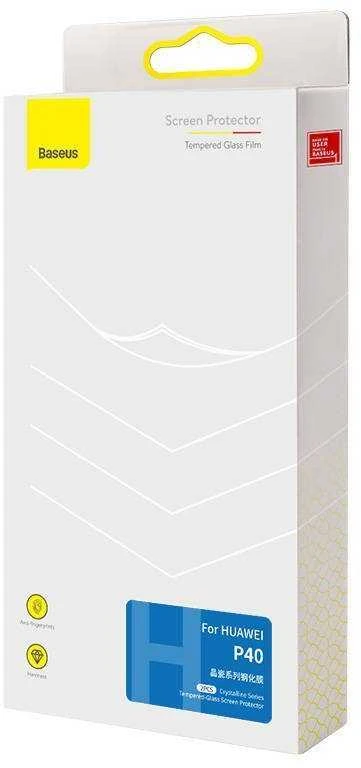 Baseus grūdinto stiklo ekrano apsauga, skirta HUAWEI P40