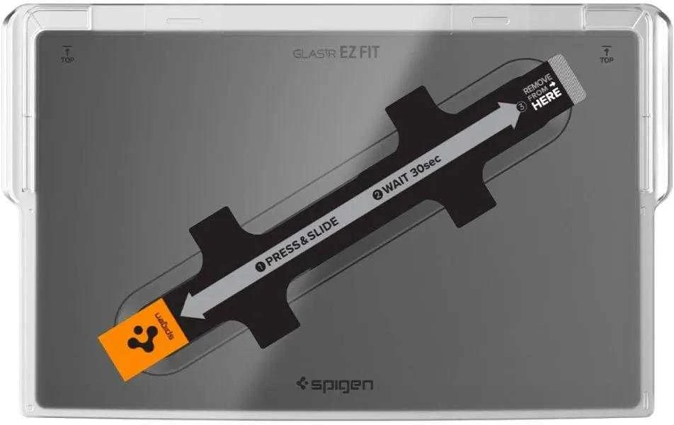 TEMPERED GLASS Spigen GLAS.TR "EZ FIT" TESLA MODEL X 2022 / MODEL S 2021 Juodas