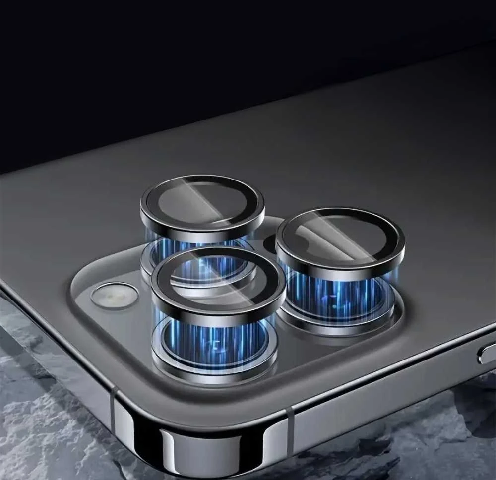 Tempered glass Tel Protect 3D kameros apsauga skirta Apple iPhone 17 Air juodas (lens 1 piece)