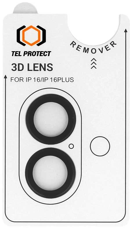 Tempered glass Tel Protect 3D kameros apsauga skirta Apple iPhone 17 transparent (lens 2 pieces)