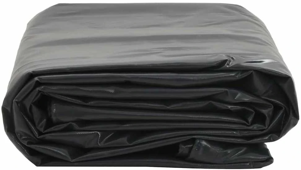 Tentinis audinys 650g / m² Juoda 1 x 2,5 m Drobė su PVC danga