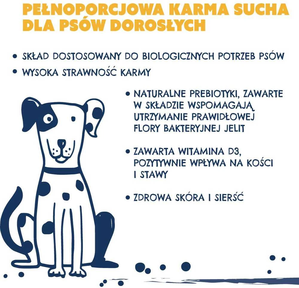TEO Rich in poultry – sausas Maistas šunims – 9kg