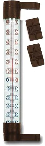 Terdens LAUKO TERMOMETRAS 24cm RUDAS .