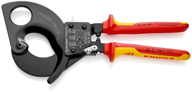 Terkšlinės kabelio žirklės 280mm KNIPEX 9536