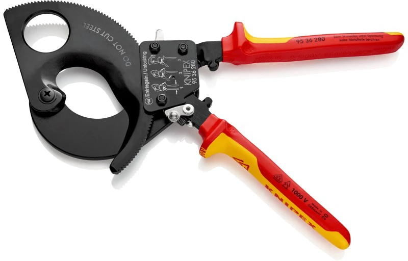 Terkšlinės kabelio žirklės 280mm KNIPEX 9536