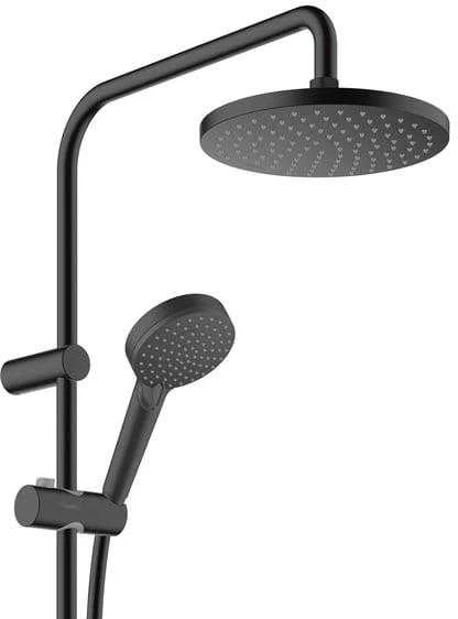 Hansgrohe Vernis Blend 200 termostatinė dušo sistema. matinė juoda