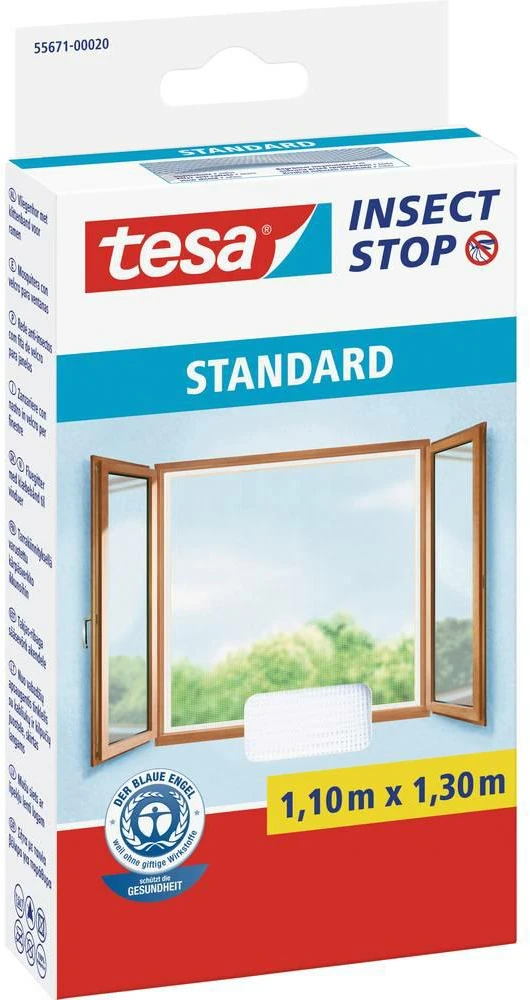 TESA TINKLELIS NUO UODŲ LANGAMS Baltas STANDARD 1,1 x 1,3m