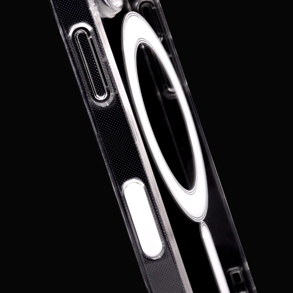 TFO Smūgiams atsparus Mag magnetinis dėklas iPhone 16 6,1 skaidrus, 1.5mm