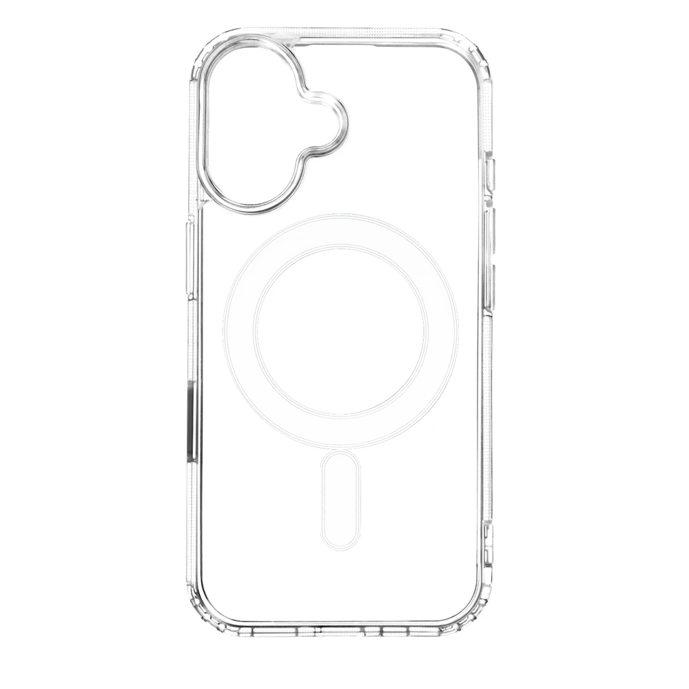 TFO Smūgiams atsparus Mag magnetinis dėklas iPhone 16 6,1 skaidrus, 1.5mm