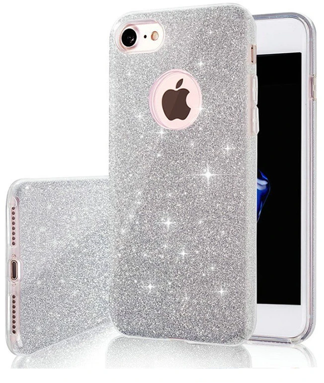 TFO Blizgantis 3in1 dėklas, skirtas Xiaomi Redmi Note 10 5G / Poco M3 Pro / M3 Pro 5G, sidabrinis
