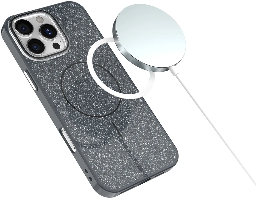 TFO Blizgus plonas Mag dėklas, skirtas iPhone 17 Pro Max 6,9" juodas