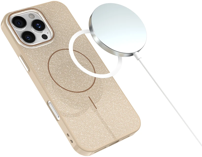 TFO Blizgus plonas Mag dėklas, skirtas iPhone 17 Air 6,6" rudas