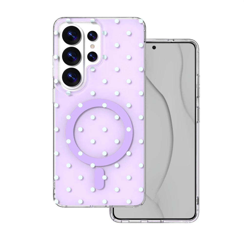 TFO Bubble Dots Mag dėklas Samsung S26 Ultra violetinis