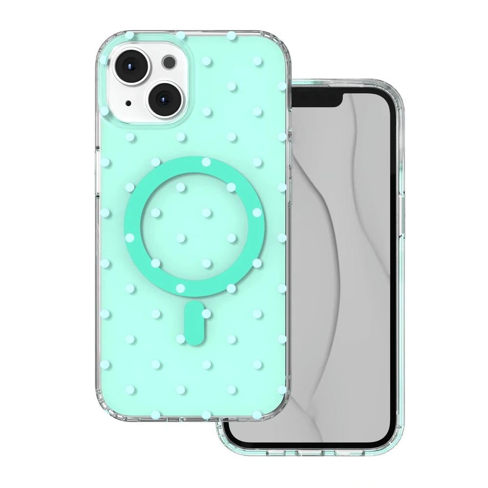TFO Bubble Dots Mag dėklas, skirtas iPhone 13 / 14 6,1" žalias