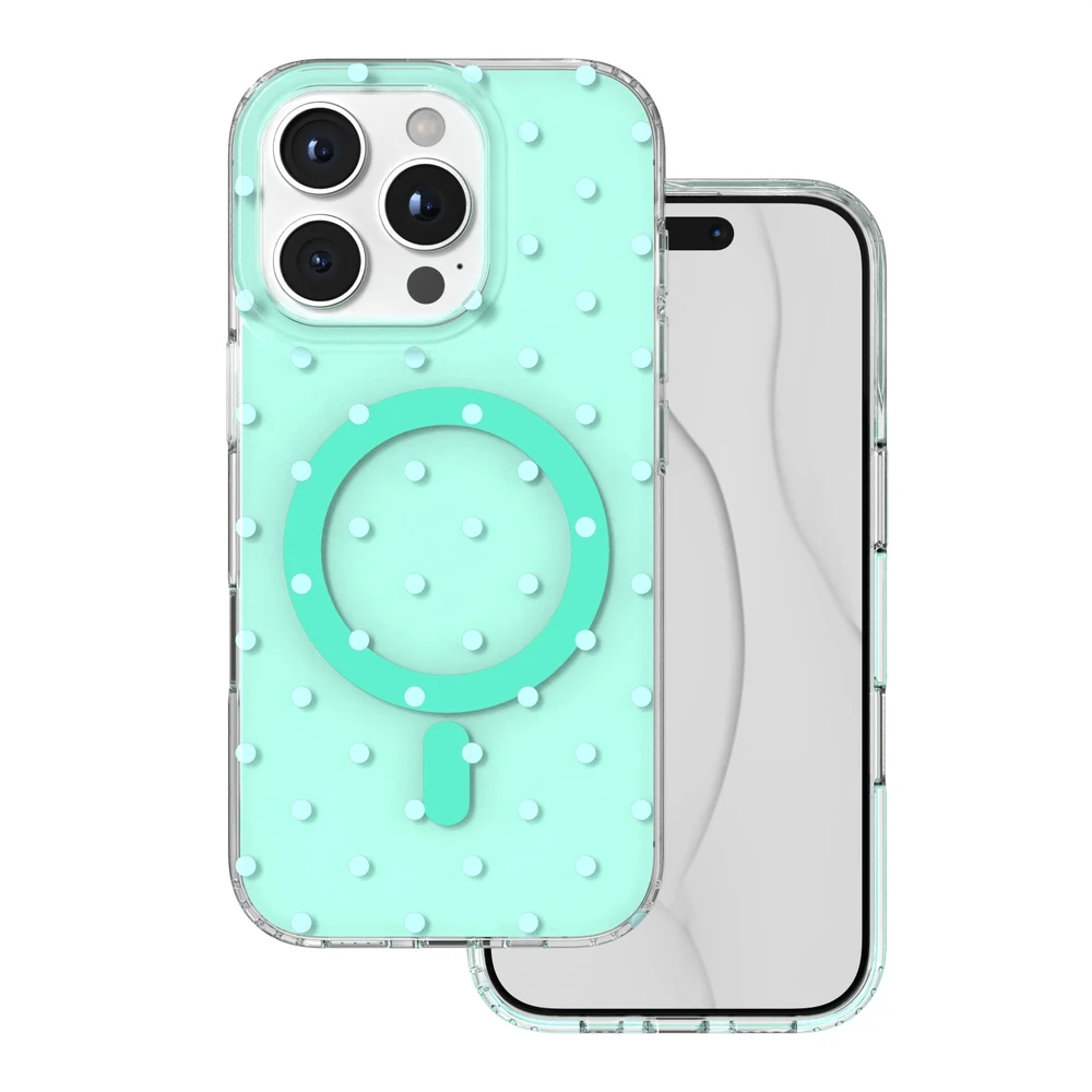 TFO Bubble Dots Mag dėklas, skirtas iphone 16 Pro 6,3" žalias