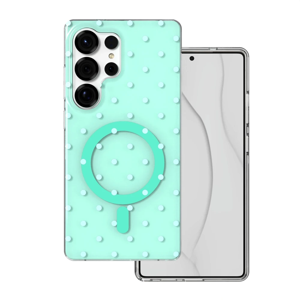 TFO „Bubble Dots Mag“ dėklas, skirtas „Samsung S25 Ultra“, žalias